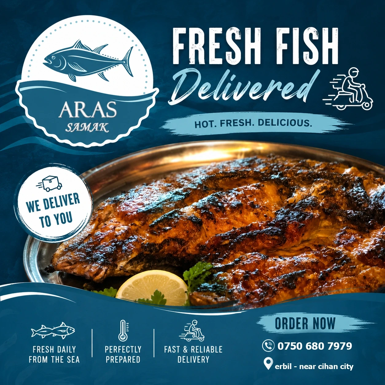 ماسی برژاو ١ کگم سەفەری (take away)